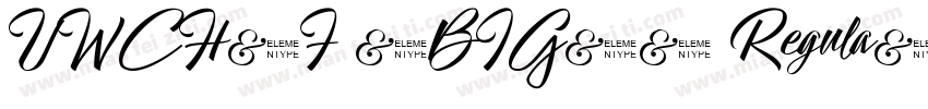 UWCH4F (BIG5) Regula字体转换